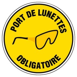 Port de lunettes obligatoire Ø30CM Port de lunettes obligatoire Ø30CM