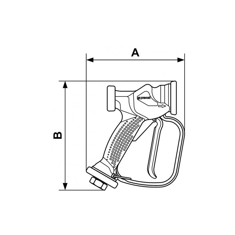 PISTOLET DE NETTOYAGE BLEU 1/2F