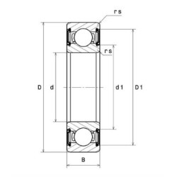 ROULEMENT A BILLES ACIER 6814LLU/5K