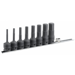JEU DE 8 DOUILLES IMPACT 1/2" 6 PANS REF NSHM.J8 JEU DE 8 DOUILLES IMPACT 1/2" 6 PANS REF NSHM.J8