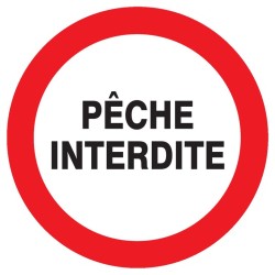 PECHE INTERDITE Ø 300mm PECHE INTERDITE Ø 300mm