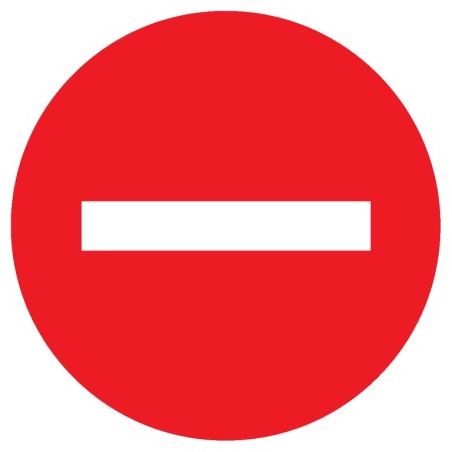 SENS INTERDIT Ø 300mm