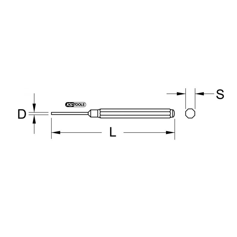 CHASSE GOUPILLE BRUNI Ø4MM - REF 156.0204