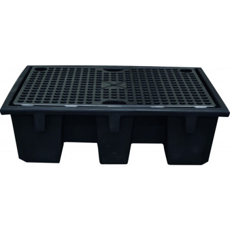 BAC DE RETENTION EN POLYETHYLENE POUR 2 FUTS - 240L