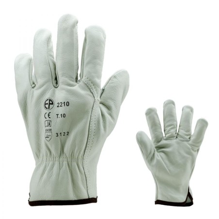 GANTS DE MANUTENTION GÉNÉRALE EN CUIR BEIGE