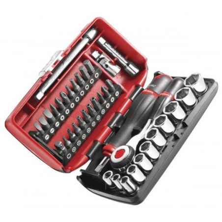 JEU DE DOUILLES 1/4" 6 PANS - MÉTRIQUES REF R.360NANOPB