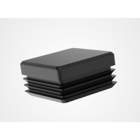 EMBOUT DE TUBE CARRE NOIR 40X40X6 CDT 1