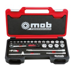 COFFRETS BOX 3/8'' 23P CLIQUET ROND