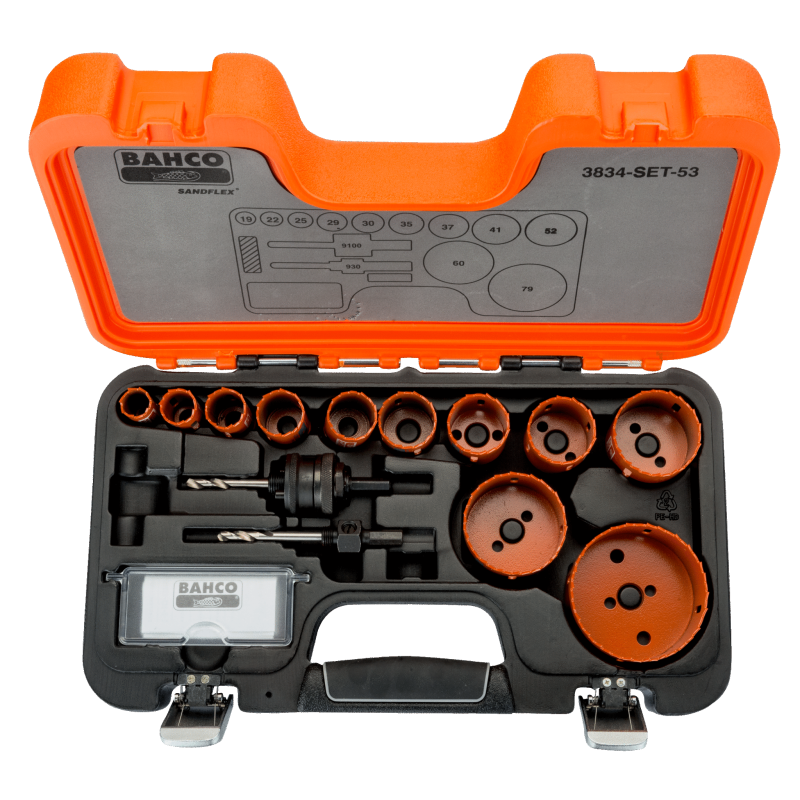 COFFRET DE SCIE TREPANS BIMETAL SANDFLEX 19 A 79mm 13 PCS