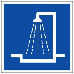 PANNEAU D'INFORMATION DOUCHE  200X200mm PANNEAU D'INFORMATION DOUCHE  200X200mm