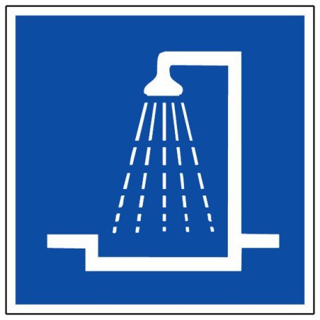 PANNEAU D'INFORMATION DOUCHE  200X200mm