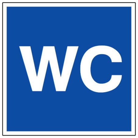 PANNEAU D'INFORMATION WC 200X200mm
