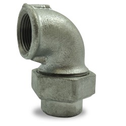 COUDE GALVA 90° 3 PIECES FF