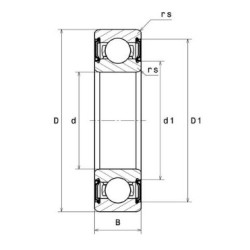 ROULEMENT A BILLES ACIER 6800LLU/5K