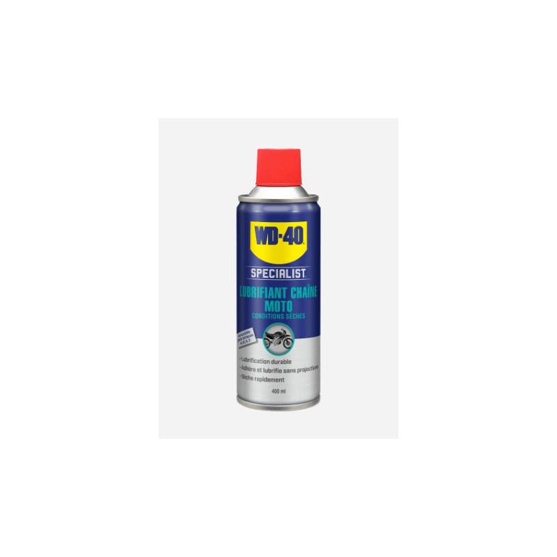 WD-40 SPECIALIST LUBRIFIANT CHAINE MOTO CONDITIONS SECHES 400 ML