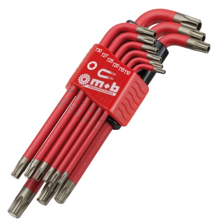 JEU DE 9 CLES MALES TAMPER TORX AIMANTS