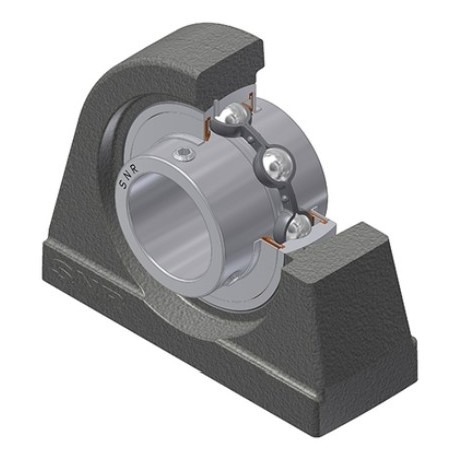 PALIER COMPLET INOX AUTO-ALIGNEUR A SEMELLE REF SUCPA206