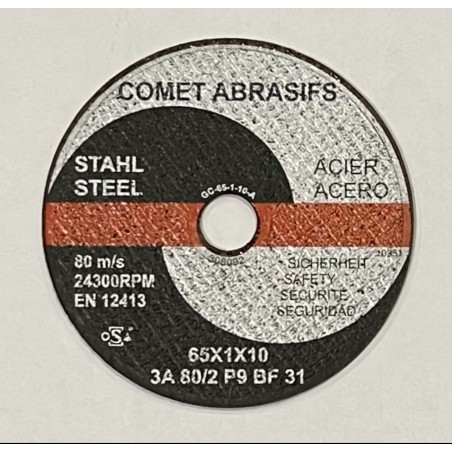 DISQUE A TRONÇONNER Ø63X1X10mm