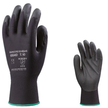 GANTS DE MANUTENTION ET DE PRÉCISION ENDUITS MOUSSE NOIR