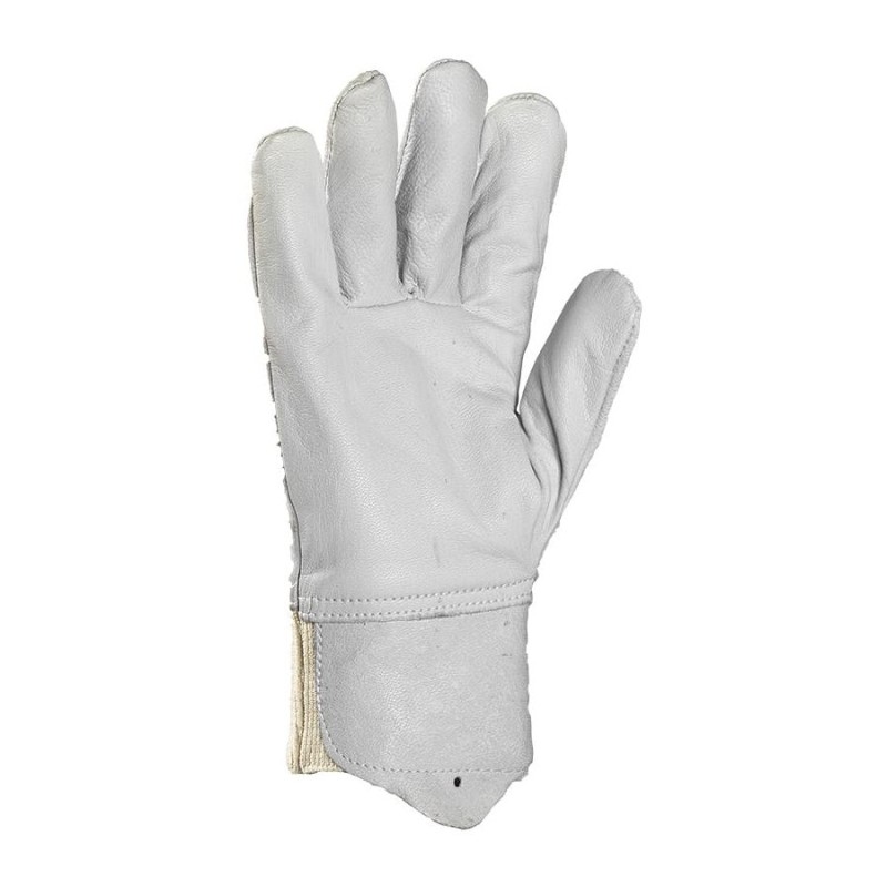 GANTS DE MANUTENTION GÉNÉRALE EN CUIR SOUPLE BLANC EUROSTRONG 2250