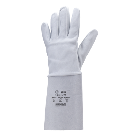 GANTS SPÉCIALISÉS DANS LA SOUDURE 15CM EN CUIR GRIS
