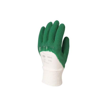 GANTS DE MANUTENTION GÉNÉRALE ENDUITS 3/4 VERT EUROSTRONG 3810