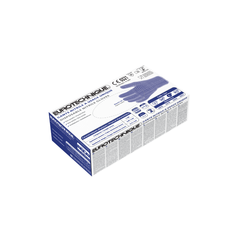 GANTS JETABLE NITRILE NON POUDRE CDT 100