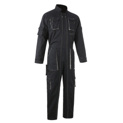 COMBINAISON NAVY 2 ZIPS POLY/COTON