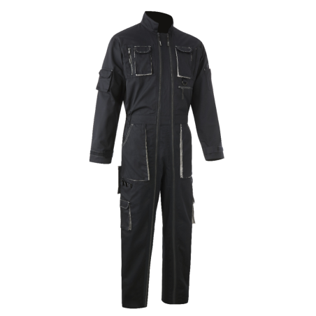 COMBINAISON NAVY 2 ZIPS POLY/COTON