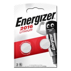 BLISTER DE 2 PILES LITHIUM CR2016 3 VOLTS