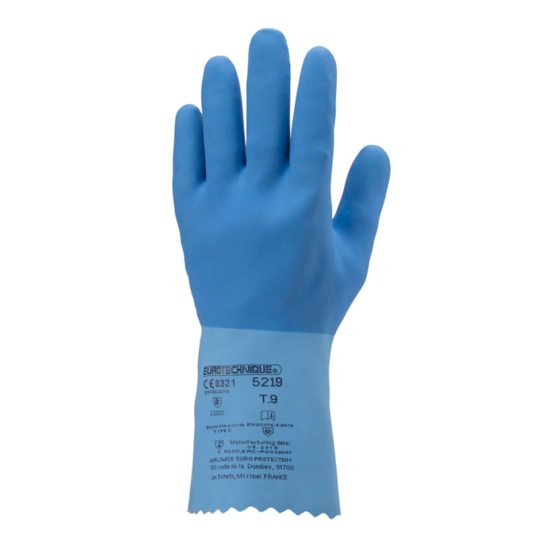 Gants étanche en latex coloris bleu COVERGUARD Réf. 5219