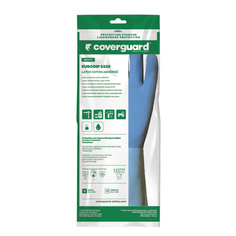 Coverguard Gant bleu en Latex