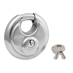 CADENAS DISQUE INOX Ø60MM 2 CLES