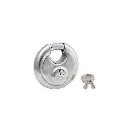 CADENAS DISQUE INOX Ø60MM 2 CLES
