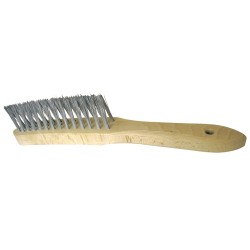 BROSSE MANUELLE EN V SPECIALE SOUDURE 295X145X35 FIL INOX