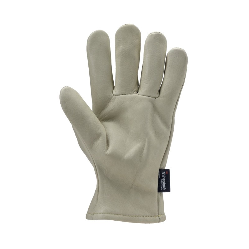 GANTS DE PROTECTION THERMIQUES EN CUIR BEIGE HYDROFUGE