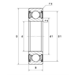 ROULEMENT A BILLES ACIER 6002ZZ/5K