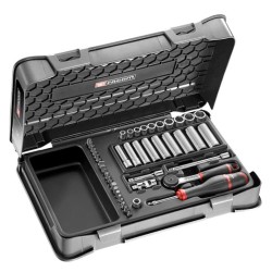 COFFRET DOUILLES 1/4" 6 PANS MÉTRIQUES - 46P REF R.2BLPB COFFRET DOUILLES 1/4" 6 PANS MÉTRIQUES - 46P REF R.2BLPB