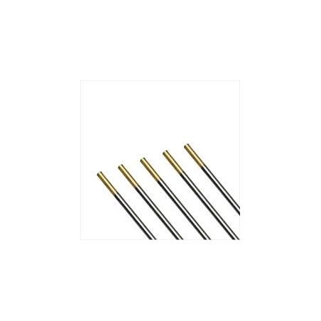 10 ELECTRODES TUNGSTENE GOLD SOUDURE ACIER/INOX/ALU LG150