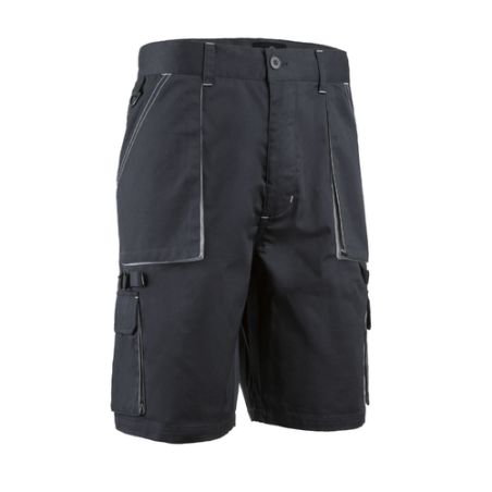 SHORT NAVY POLY/COTON