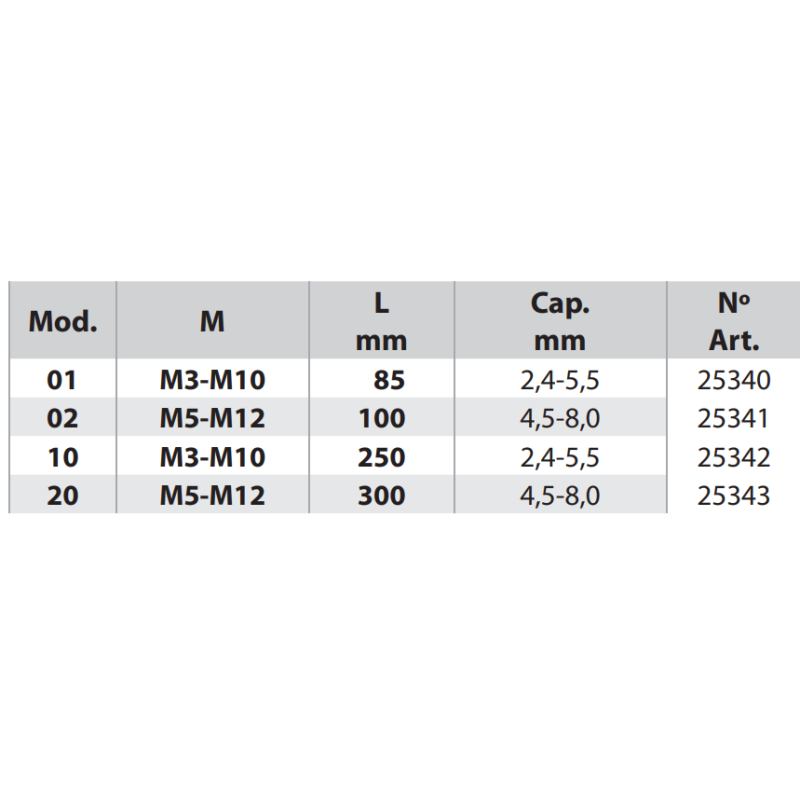 PORTE TARAUD A CLIQUET