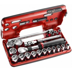 COFFRET CLIQUET EXTENSIBLE 1/2” DETECTION BOX MÉTRIQUES - 6 PANS REF SXL.DBOX1PB COFFRET CLIQUET EXTENSIBLE 1/2” DETECTION BOX MÉTRIQUES - 6 PANS REF SXL.DBOX1PB