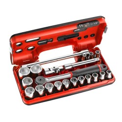 COFFRET DOUILLES 1/2" 6 PANS MÉTRIQUES - 21P REF S.161DBOX1PB COFFRET DOUILLES 1/2" 6 PANS MÉTRIQUES - 21P REF S.161DBOX1PB