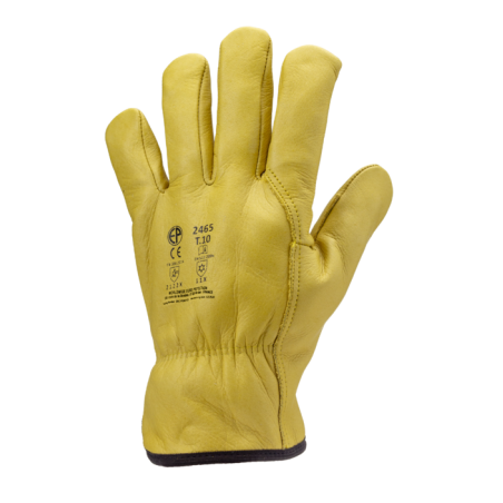 GANTS DE PROTECTION THERMIQUES DOUBLÉS EN CUIR BEIGE EUROWINTER FINLANDE T 10