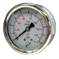 MANOMETRE GLYCERINE INOX AXIAL MANOMETRE GLYCERINE INOX AXIAL