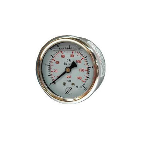 MANOMETRE GLYCERINE INOX AXIAL