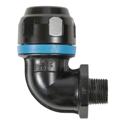 COUDE 90° FILETE MALE CONIQUE ALUMINIUM PPS