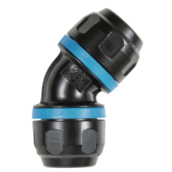 COUDE EGALE 45° ALUMINIUM PPS