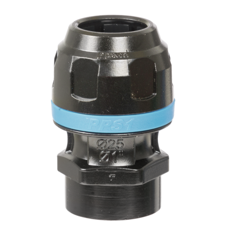 RACCORD DROIT FILETE FEMELLE TUBE ALUMINIUM PPS