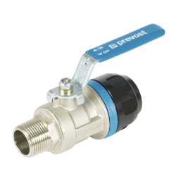 VANNE FILETEE MALE TUBE ALUMINIUM PPS